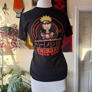Black Naruto Ichiraku Ramen Shop T-Shirt